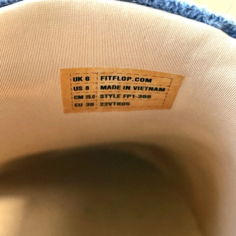 FitFlop Rally Merino Wool Slip On Sneakers Navy Women's Size‎ 8 Comfort Shoes